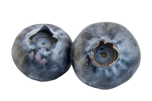 Photo detailed view of a blueberry on a transparent background