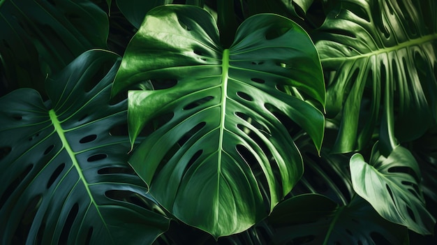 Photo detailed view of vibrant green leaves perfect for nature backgrounds