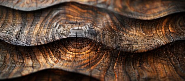詳細な木材の質感をクローズアップ