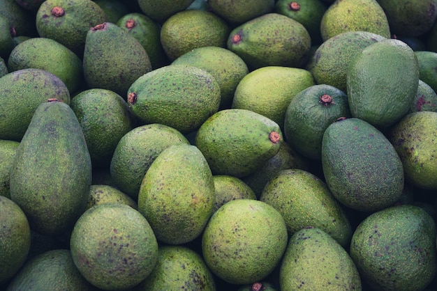Detailfoto van avocado's