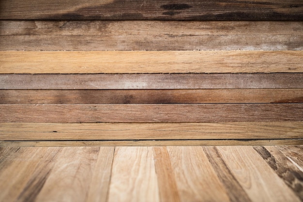Detailfoto van de houten vloer