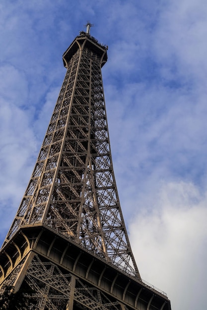 The details of Eiffel Tower Paris September 2017