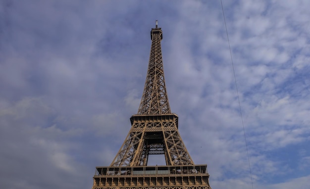 The details of Eiffel Tower Paris September 2017