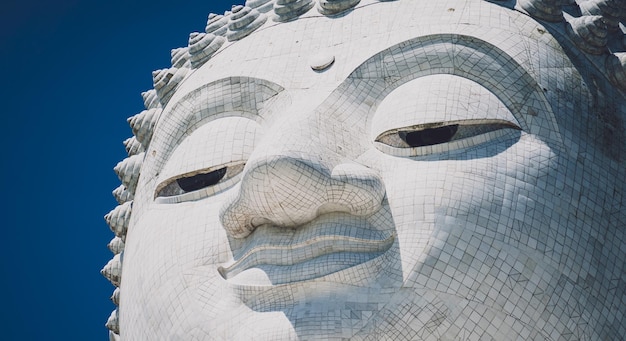 Details and fragments of old traditional buddhist temple in thailand