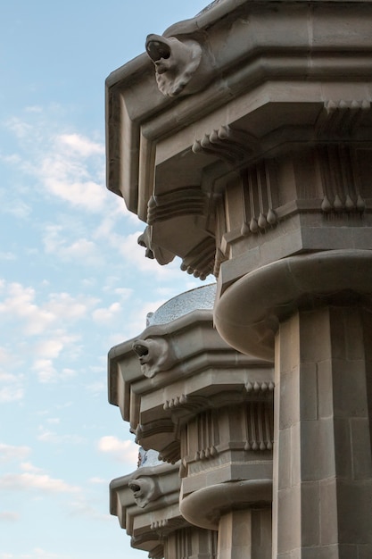 Details from the famous Park Guell located in Barcelona, Spain.