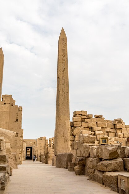 Foto dettagli del tempio di karnak