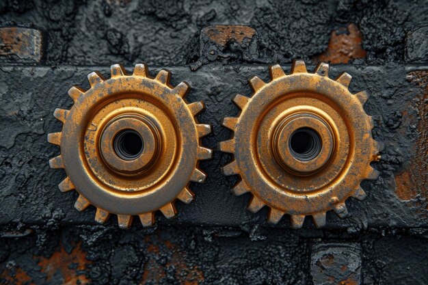 Details The gear is made of metal Mechanical gears made of steel