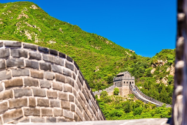 Details of the Great Wall of China at Badaling