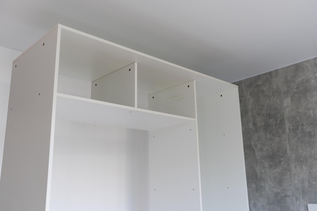Details new home installing construction building industry interior remodel modern kitchen interior cabinet