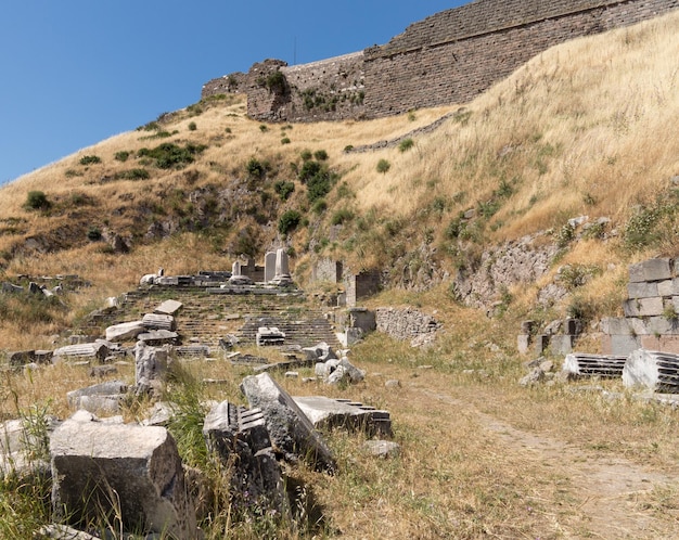 Details of the old ruins at Pergamum