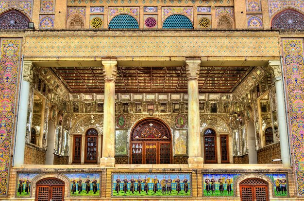 Details of ShamsolEmaneh building at Golestan Palace Tehran Iran