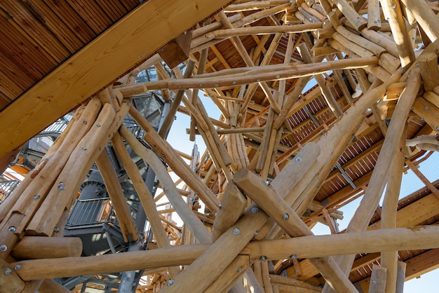Details of sophisticated wooden construction