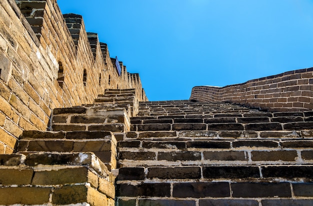 Details van de Chinese muur in Badaling