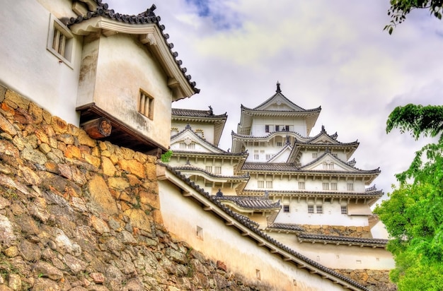 Foto details van het kasteel himeji in de kansai-regio van japan