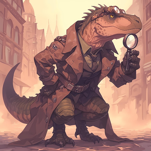 Detective Deinonychus in a World of Mystery and Adventure