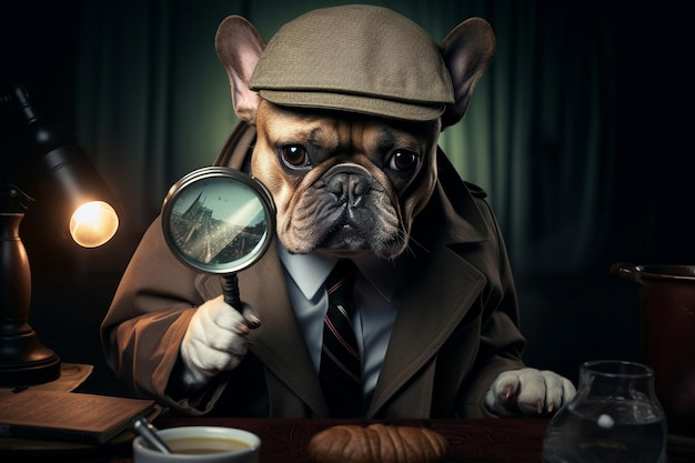 Foto il detective dog in missione investigativa