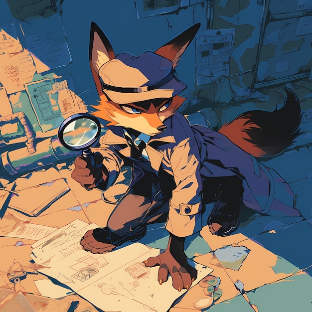 Detective Fox in Action