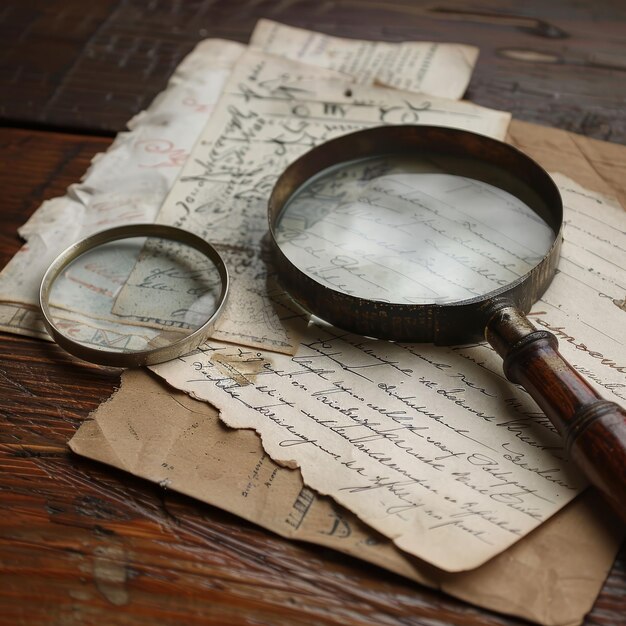 Premium Photo  Detectives first clue a forgotten letter unraveling the 