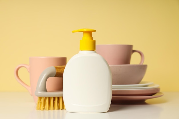 Detergent, accessories for dish washing and cleaning