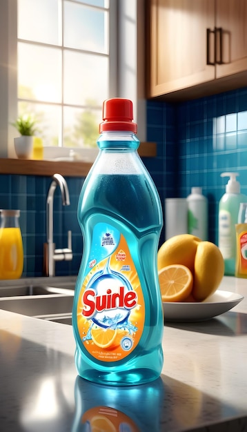 Photo detergent liquid adv