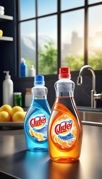 Photo detergent liquid adv