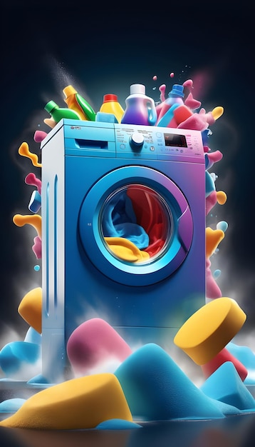 Photo detergent liquid adv