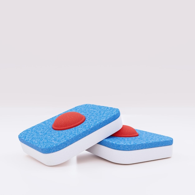 Detergent tabs 3d illustration