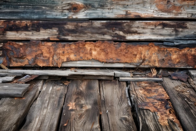 Deteriorated Wooden Planks Background