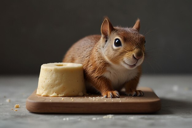 Determined Squirrel Rolls Dough for Cake Base Baking Focus