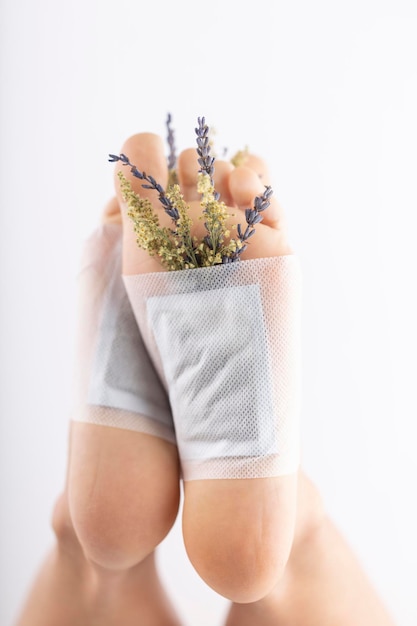 Детокс подушечки для ног натуральные травяные.