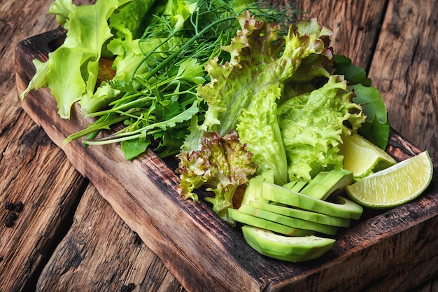 Detox vegetable lettuce