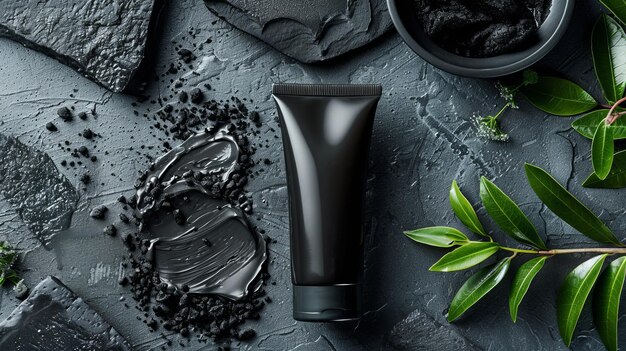 Photo detoxifying antiaging charcoal cleanser