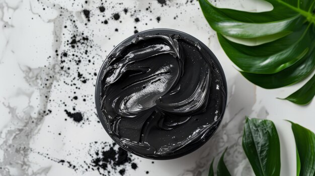 Photo detoxifying charcoal cream mask