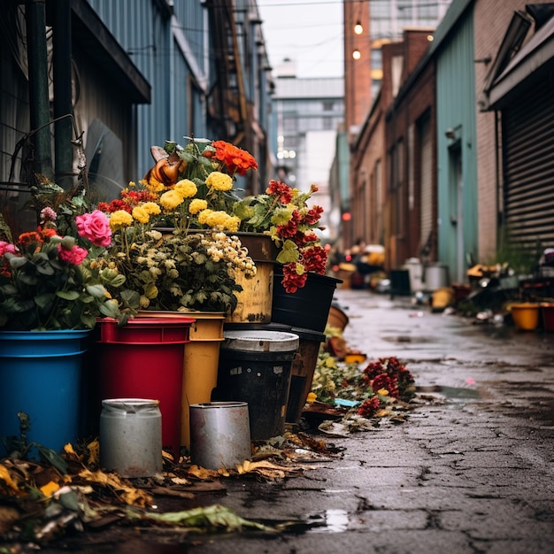 Detroit alley items omgebouwd tot planters 3