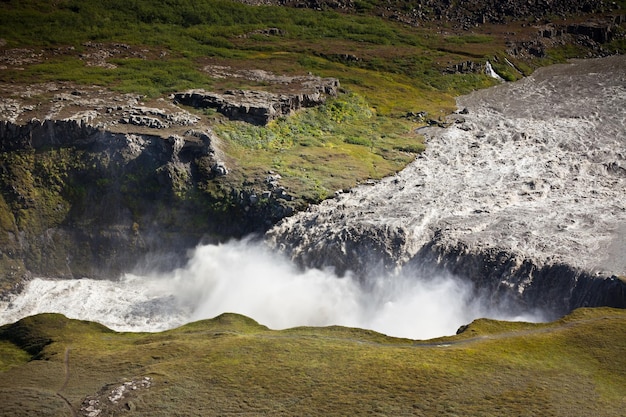 Cascata di dettifoss in islanda