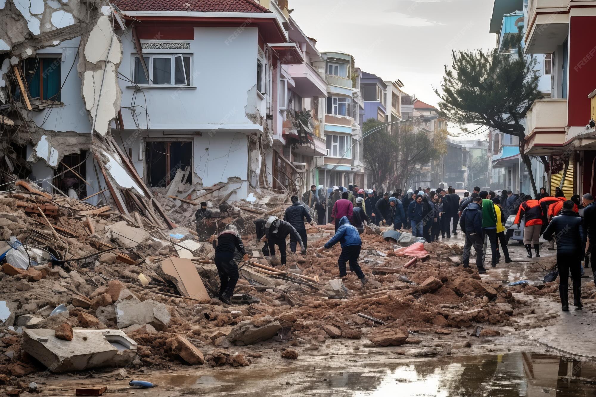 Premium AI Image | Devastating Earthquake Strikes Hatay Turkey Leaving 