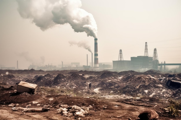 Devastating effects of environmental pollution Generative AI