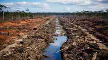 Photo the devastating story of deforestation in amazon essequibo basin brazil and venezuela a troublin