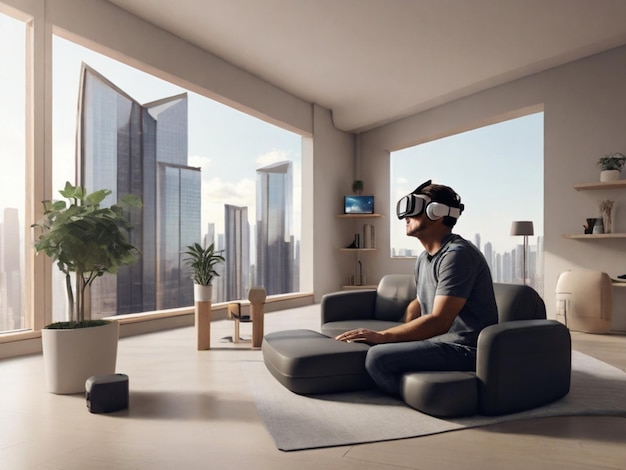 Develop a VR mockup for a virtual reality architecture visualization tool