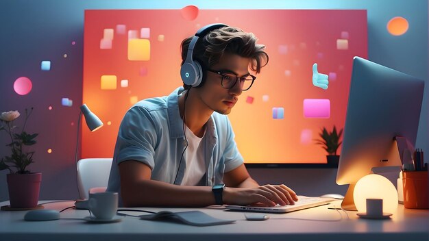 developer coding on computer software engineer at work programmer using desktop coding and progra