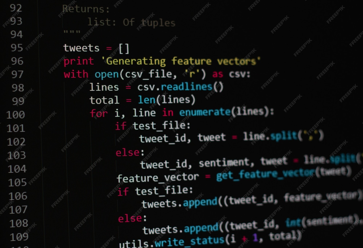 Premium Photo | Developer python, java script, html, css source code on ...