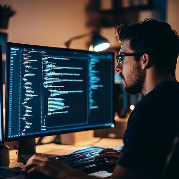 Разработчик, использующий GraphQL для извлечения только необходимых полей данных из сложного ответа API