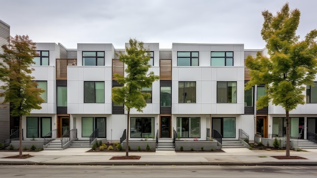 Development block townhouse building