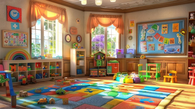 Development nursery school background