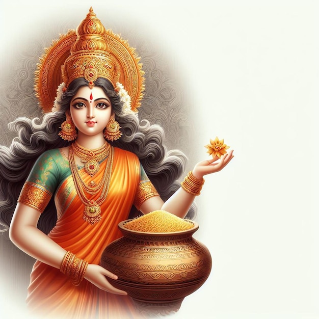 Devi Lakshmi achtergrondbeeld