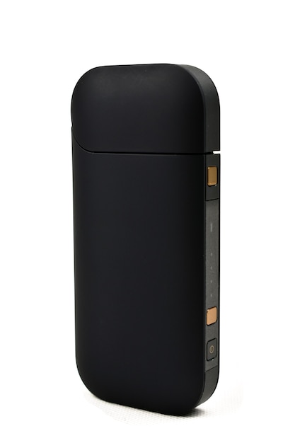 A device to heat tobacco. e-cigarette on a white background