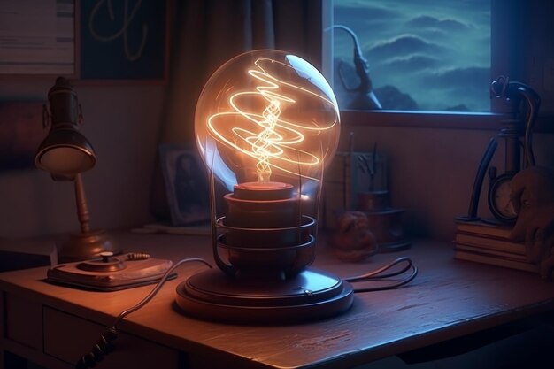 Device invention light bulb Generate Ai