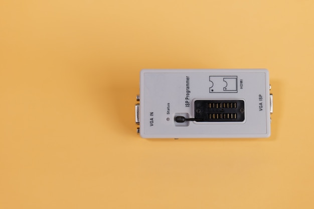 Devices used to write various control programs through the ic. it can also be used to troubleshoot bad programs such as computer bios.