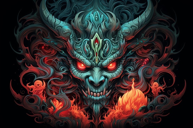 Devil character illustration