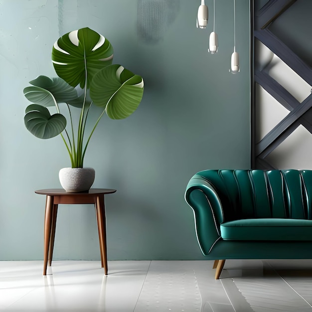 Devils ivy Good Luck Plant Sofa generated by ai
